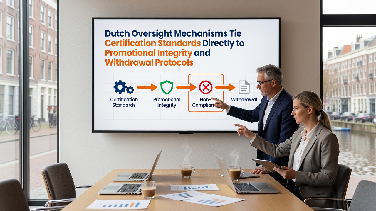 Weergave van mobiele interface met geïntegreerde certificeringscontroles voor promoties en opnames